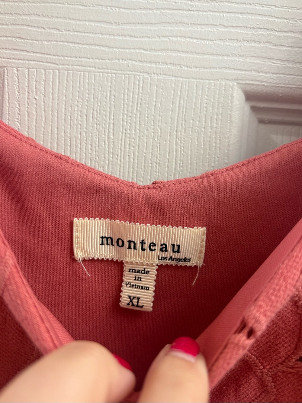 Monteau Dusty Rose Lace Camisole - Picture 5 of 5